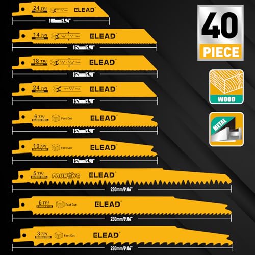 40-Piece Bi-Metal Blade Set