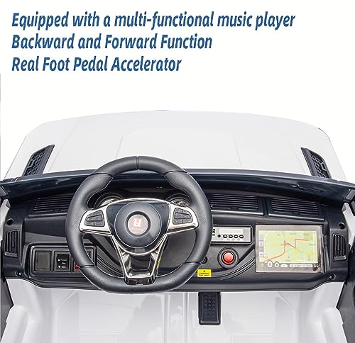 U Urideon UU20 2-Seater 12V Ride On Car Toy With Remote Control, Battery Powered Electric Vehicle For Two Kids,Mp3 Player Music thumb #3