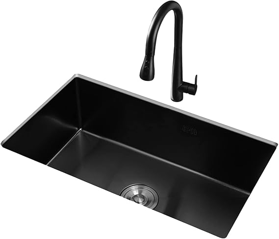 Spüle, Edelstahl-Küche, großes Geschirrspülbecken, Einbau ...