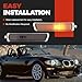 HECASA 2 PCS Halogen Front Bumper Light Compatible with 1996-2002 BMW E37 Z3 Roadster/M Coupe/M Roadster Side Marker Signal Lamp Replacement for 63148400409 63148400410 w/Bulbs Smoke Lens Left&Right