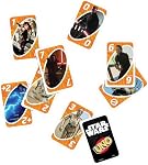 Mattel Games UNO Star Jeux de cartes de correspondance de guerres 112 Cartes avec une carte sauvage unique & Instructions pour les joueurs 7 Années & Haut, Cadeau pour enfant, Famille & Nuit de jeu pour adultes