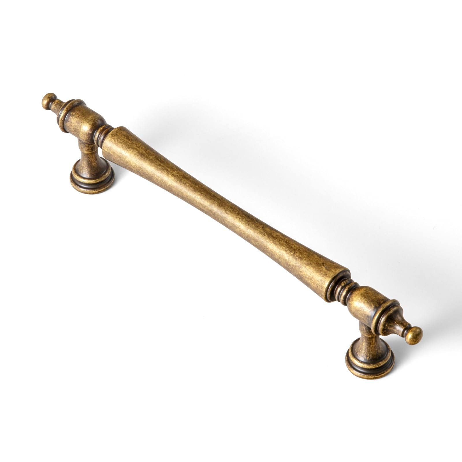 Yanxia Antique Brass Kitchen Cupboard Handles, 128 mm Centres, Pack of 6