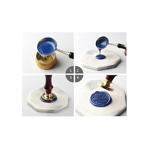 Miniatura 6 de 200 cuentas de cera de sellado rosa octágono, cuentas de sello de cera de rosa polvoriento, a granel para invitaciones de boda, sello de cera,