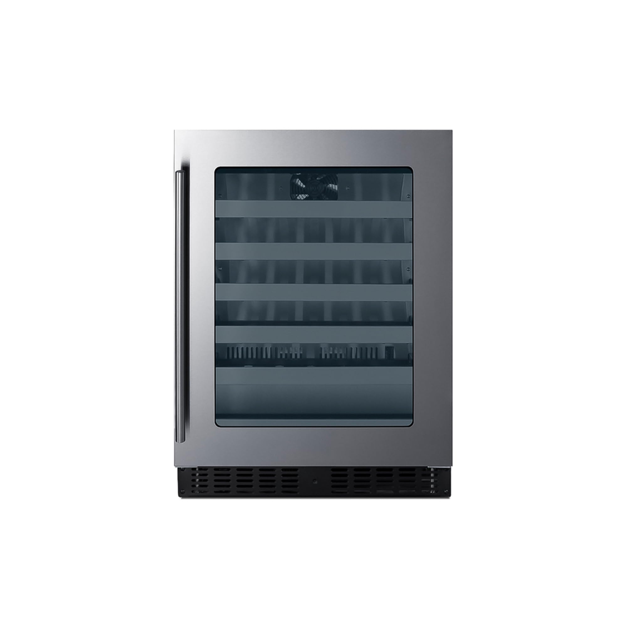 Summit 24” Built-In Wine Cellar by Summit Appliance – 32.0" H x 23.38" W x 17.75" D, 3.25 cubic_feet, Stainless Steel, Model ASDW2412