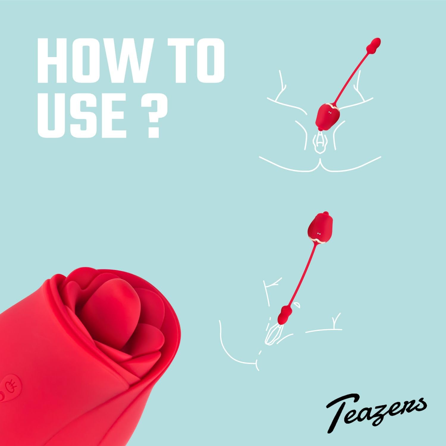 Teazers Stimolatore vibratore e clitoride rosa