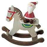 丸和貿易 クリスマスオブジェ フローノエル 木馬サンタ 400656703