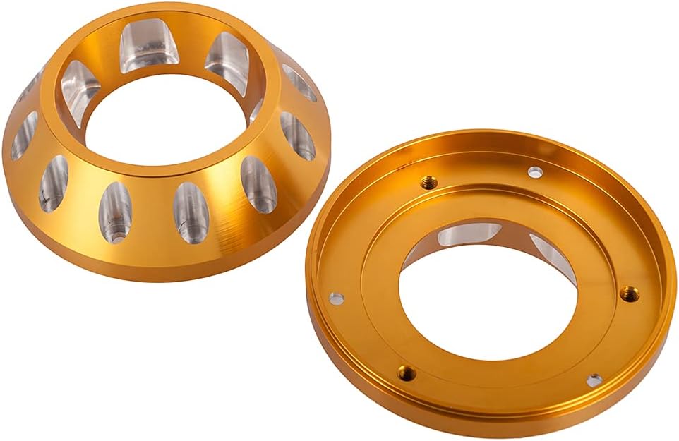 Motorcycle Exhaust End Caps Aluminum Muffler Outlet Tip Covers Accessories for Scrambler 1100 2018-2021 (Gold)