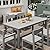 Jocoevol 9 Piece Patio Dining Sets for 8 HIPS Outdoor Dining Table Set with Umbrella Hole Table and 8 Chairs Furniture for Backyard Poolside Garden, Grey