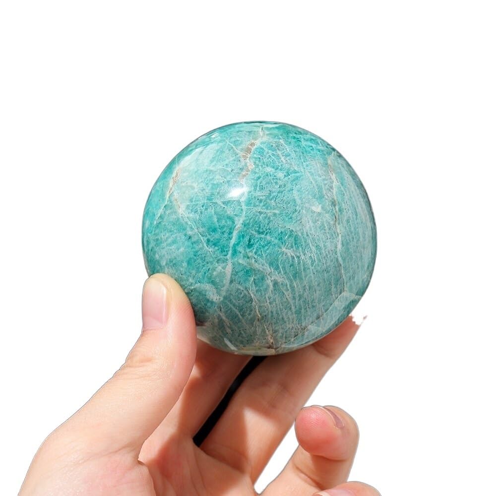 FOPURE 1PC Stone Crystal Ball Gemstone Polished Quartz Sphere Home Decoration Gifts (Size : 5-6cm)