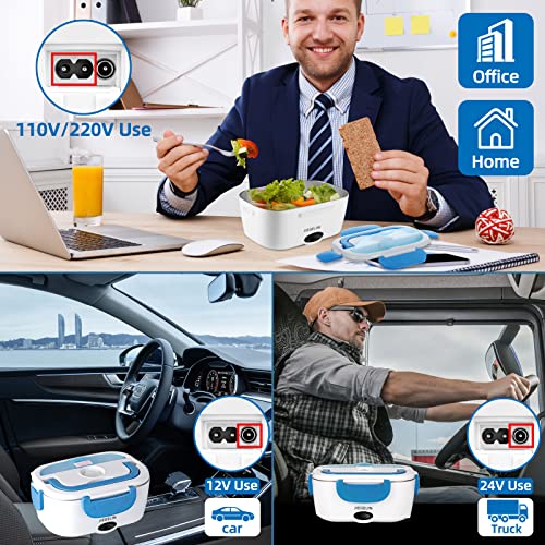 Jiegelin Electric Luncheaze Lunch Box For Adults Food Heater,Loncheras Electricas Para Calentar Almuerzo,Bento Box Adult Hot Lunch Box Self Heating Portable Food Warmer For Working Men For Car #TOP1