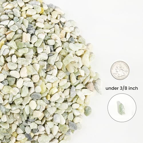 Image of CONSDAN 120 LBS Natural Gravel for Fish Tank, StoneCreek Betta Fish Aquarium Gravel, Vase Filler, River Rocks, Fish Tank Decorations, Perfect for Aquarium Decor, Fish Tank, Indoor Plant, Jade