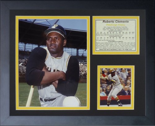 Portrait Roberto Clemente encadré 11x14 pouces Legends Never Die pour déco