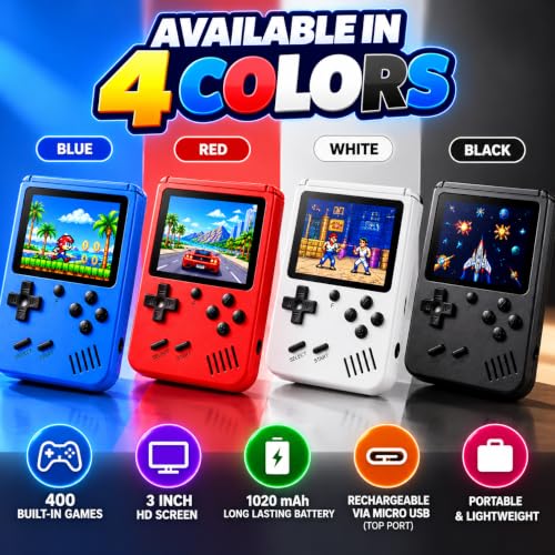MudMonsters Handheld Retro Game Console 400 Games - Image 6