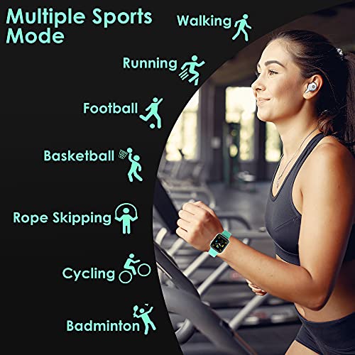 Image of Probus P15 Full Touch Smart Watch 1.69 inch Industry Leading Display With 7 Days Battery Life, IP67 Water Resistant ,Blood Oxygen and Heart Rate Monitor, Sleep & Step Tracker, Smart Notification And Multiple Watch Faces(Green)