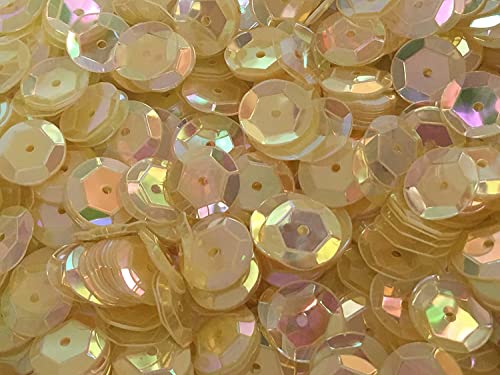 Sequins 8mm 800/Pkg (Ivory Iridescent)