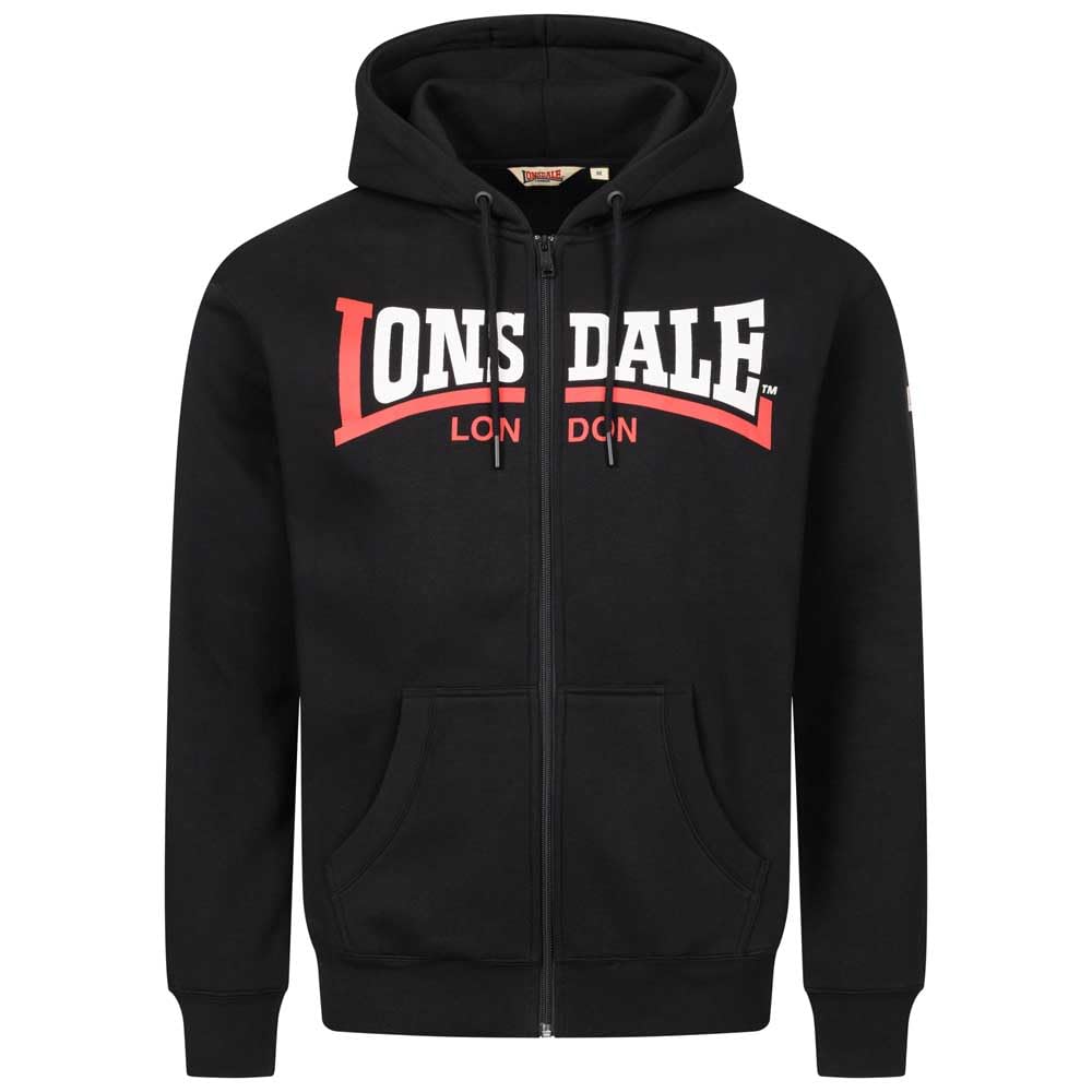 Lonsdale London GARRIGILL męska kurtka z kapturem czarna Basics, Streetwear, czarny, S
