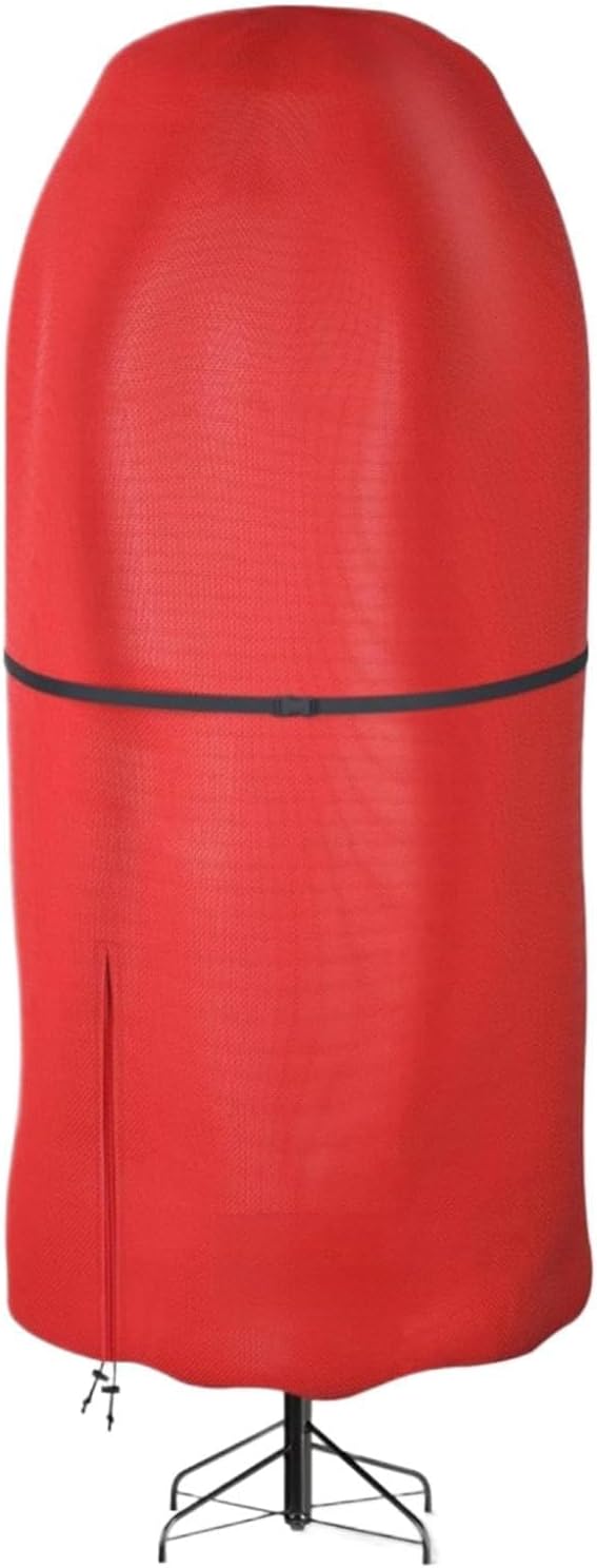 Upright Christmas Tree Storage Bag - 4FT/5FT/9FT Oxford Fabric Tear Resistant Adjustable Christmas Tree Bag - Waterproof, Dustproof Tear Xmas Holiday Tree Bag for Topiary Trees (Red, 4FT)