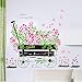 Produktbild Wall Sticker ZOZOSO Rosa Flores Mariposa Flotador Línea Pegatinas De Pared Dormitorio Salon Dekoratives Wandbild Wandbild Tapete Tapete