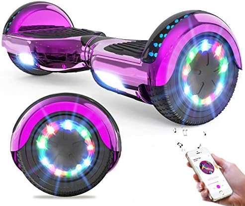 GeekMe Hoverboards for kids 6.5 Inch, Quality hoverboards with Bluetooth Speaker,Beautiful LED Lights,Gift for kids and teenager