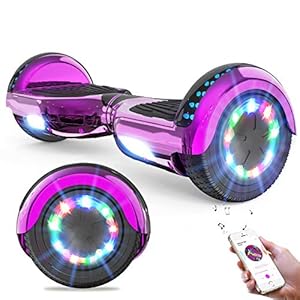 GeekMe Hoverboards 6.5”Zweimotoren 2-Rad-Hoverboards Hoverboards mit LED-Leuchten Bluetooth