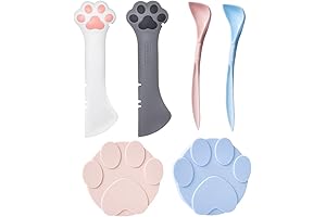 mwellewm 6Pcs Pet Food Can Supplies Set: Cat Spoons for Cat Food