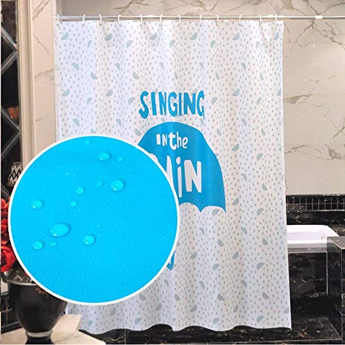 Rideau de douche style mignon parapluie pour une salle de bains cocooning unique