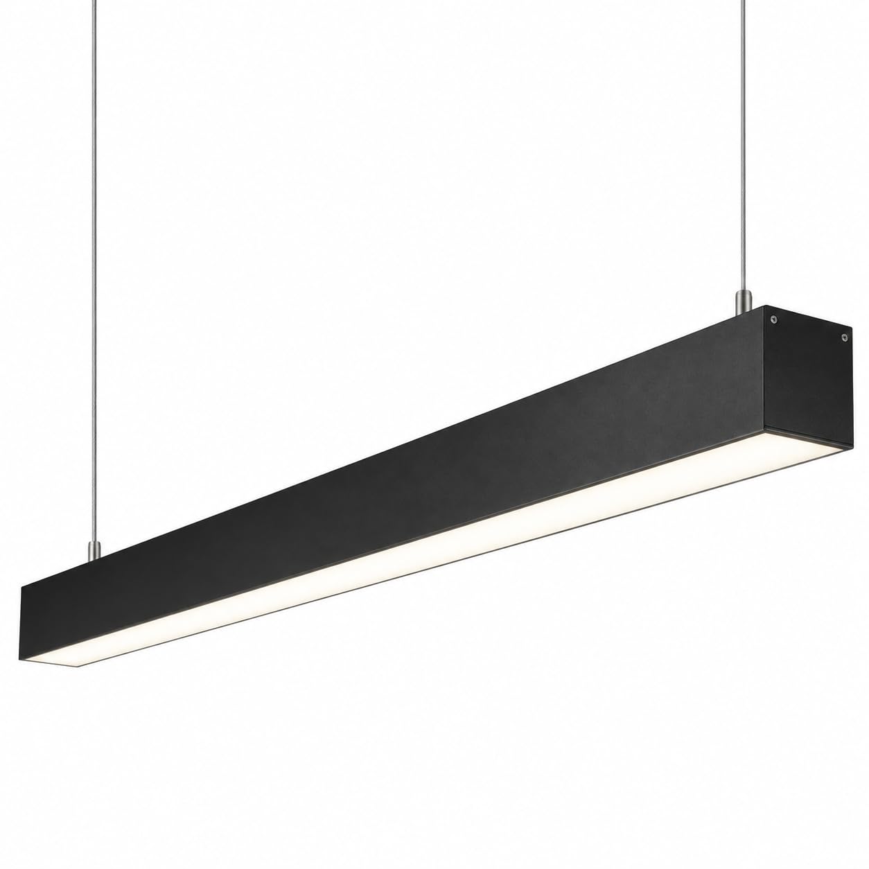 acco led modern 4 feet 50 70 led profile linear light 38 watt for office, corporate, residences (cool white- 6500k) aluminium pendant fixture with adjustable hanging wire