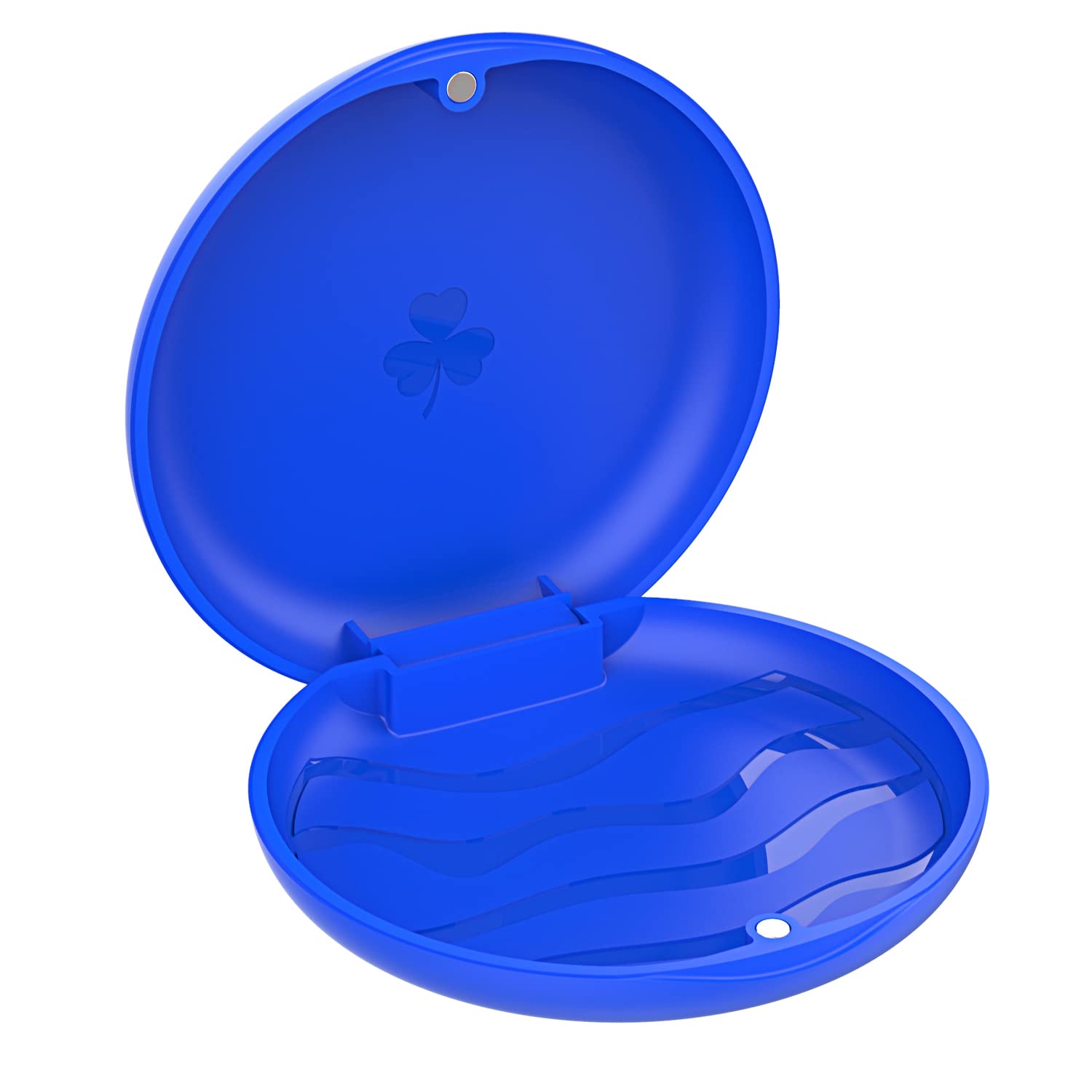 2 Pack de boîtiers pour appareil dentaire, boîtier pour aligneurs, boîtier orthodontique pour appareil dentaire, boîtier de voyage pour protège-dents - Bleu foncé.