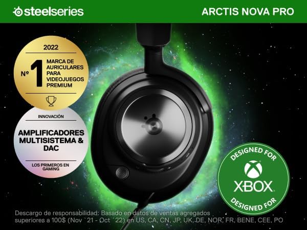 New SteelSeries Arctis Nova Pro for Xbox Multi-System Gaming Headset - Premium Hi-Fi Drivers - Hi-Res Audio - 360° Spatial - GameDAC Gen 2 - Quad-DAC - ClearCast Gen 2 Mic - Xbox, PC, PS5/PS4, Switch - Image 11