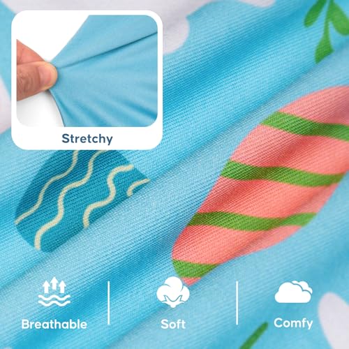 KYEESE 2Pack Easter Dog Shirt, Breathable Tank Top Sleeveless Dog T Shirts for Small Dogs Boy Girl, Lightweight Dogs Clothes Puppy Outfit for Holiday, Blue+Bunny, S - Image 4