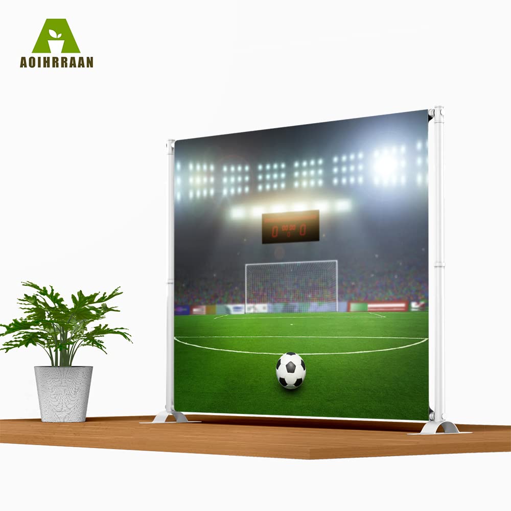 Aoihrraan 3x3m Calcio Campo Sfondo Scuola Stadio Calcio Partita Sport Tema Fotografia Sfondo Ragazzi Compleanno Festa Palestra Club Poster Video Ritratto Decorazione Banner Foto Studio Prop