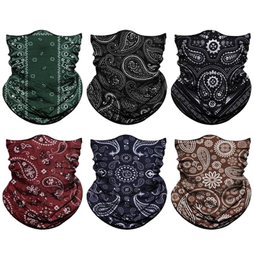 Image of Neck Gaiter for Men Women Headwear Bandana Head Wrap Face Scarf Mask Cover Warmer Balaclava-Seamless & Versatile