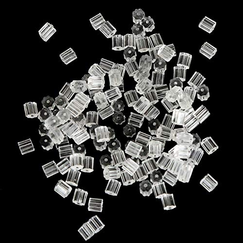 Silicone Earring Backs, 200Pcs Soft Earring Stoppers, Clear Earring Backing Replacement For Stud Post Fishhook Earrings, Hypoallergenic #TOP7