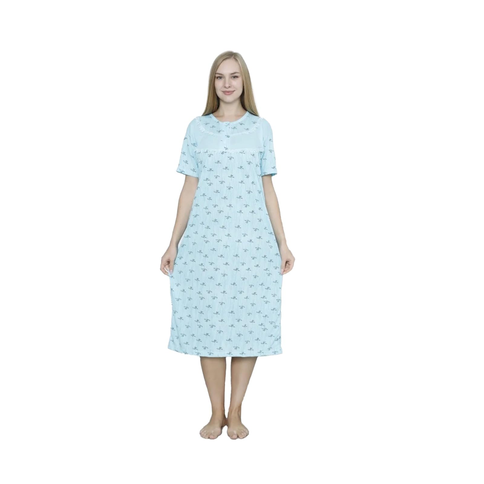 TT ThreadTrade Women Leaf Flowers Night Wear and Trousers,100% Cotton, Comfort and Aesthetics Design, Soft, Cozy & Gentle On The Skin, Feel Relaxed, Snug Or Loose Fit, (Mint, XXX-Large)