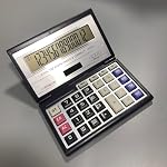 Maizoon Folding Portable Calculator with 14-Digit Large Screen Display Solar Energy and Battery Dual Power Supply Check & Correct Function Suitable for Business and Office