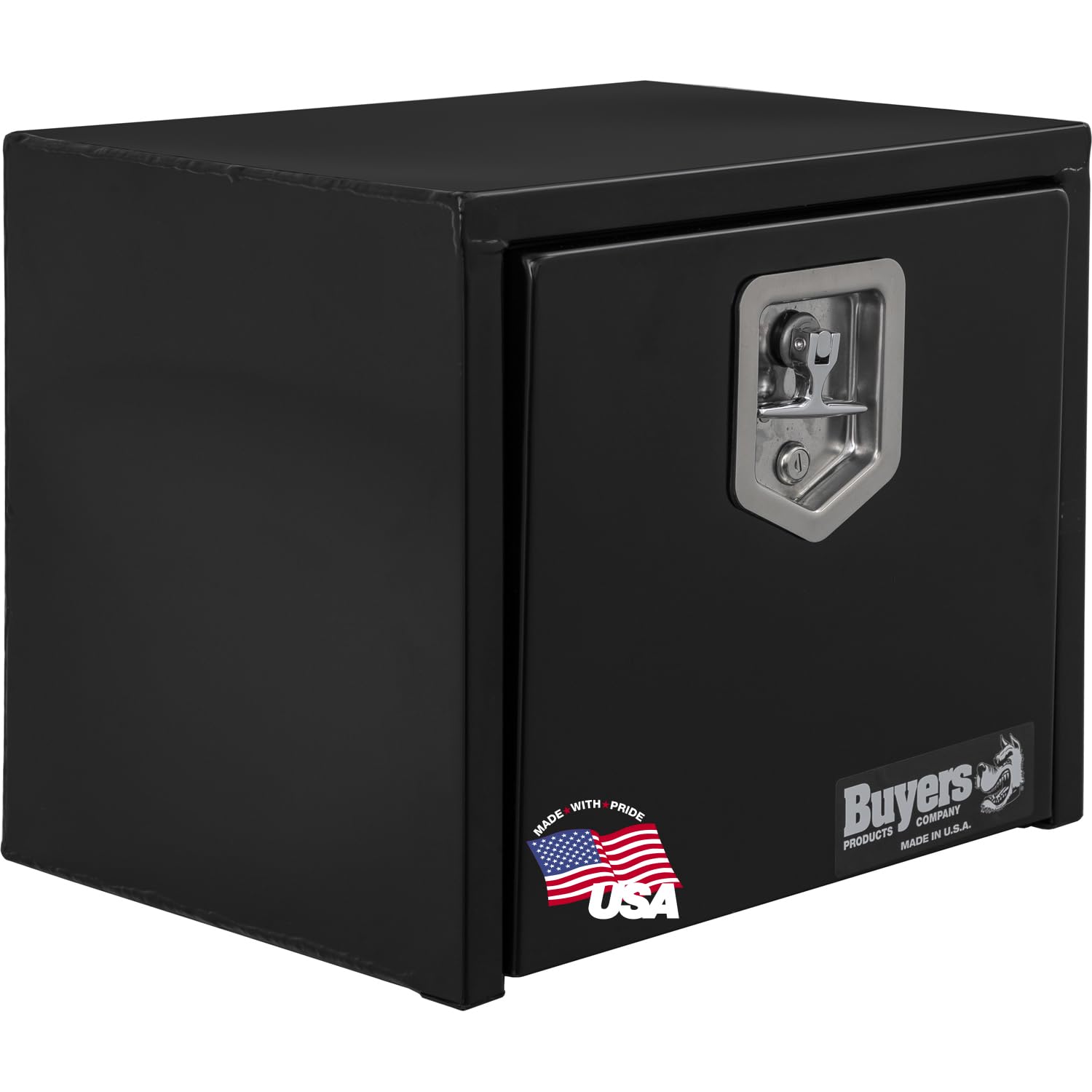 Buyers Products 1703321 Black Steel Underbody Truck Tool Box, 15x13x18 Inch