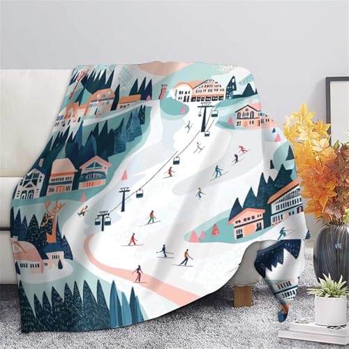 Couverture polaire de ski grand format pour soirées cocooning - 7