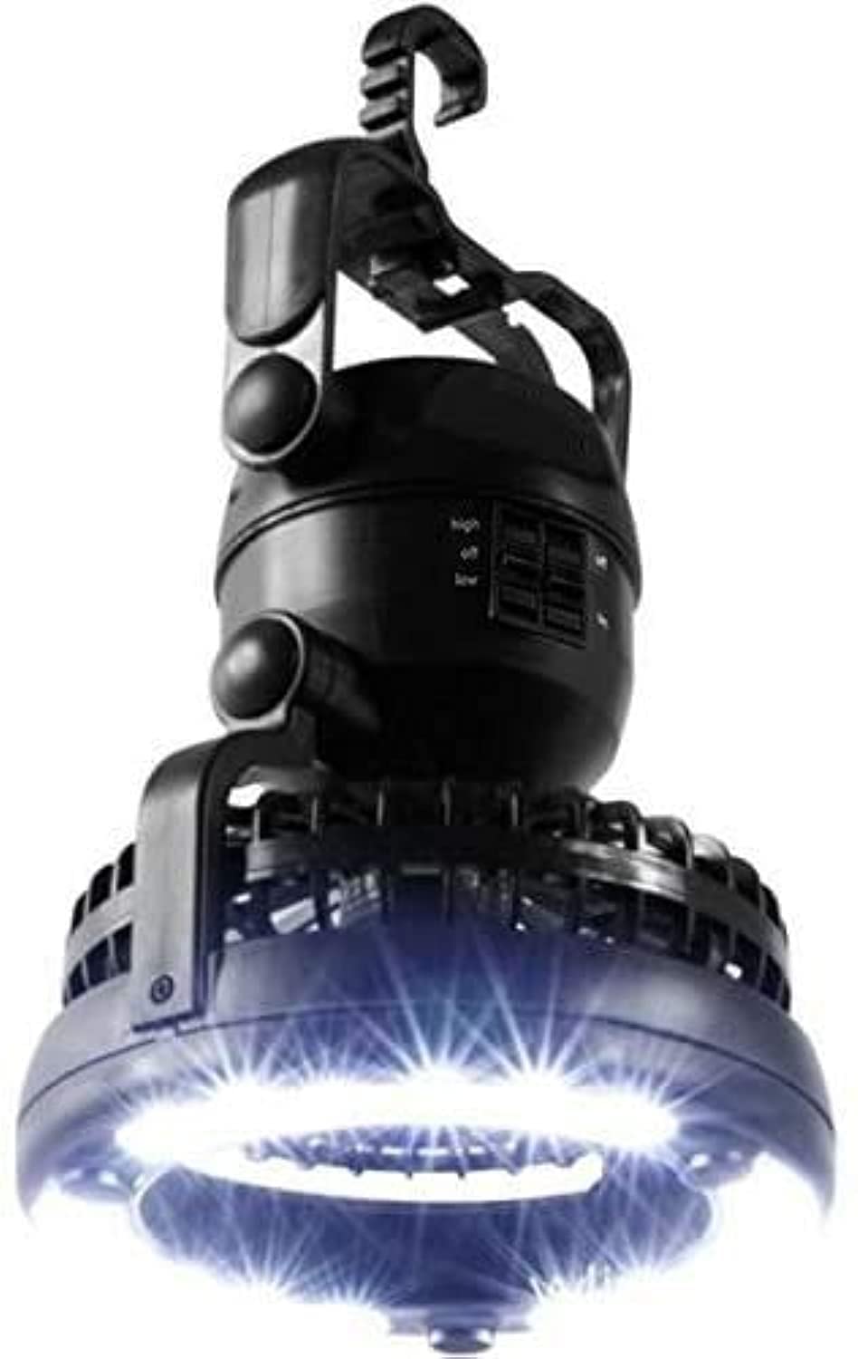 M&J Portable LED Camping Lantern with Ceiling Fan - Hurricane Emergency Survival Kit