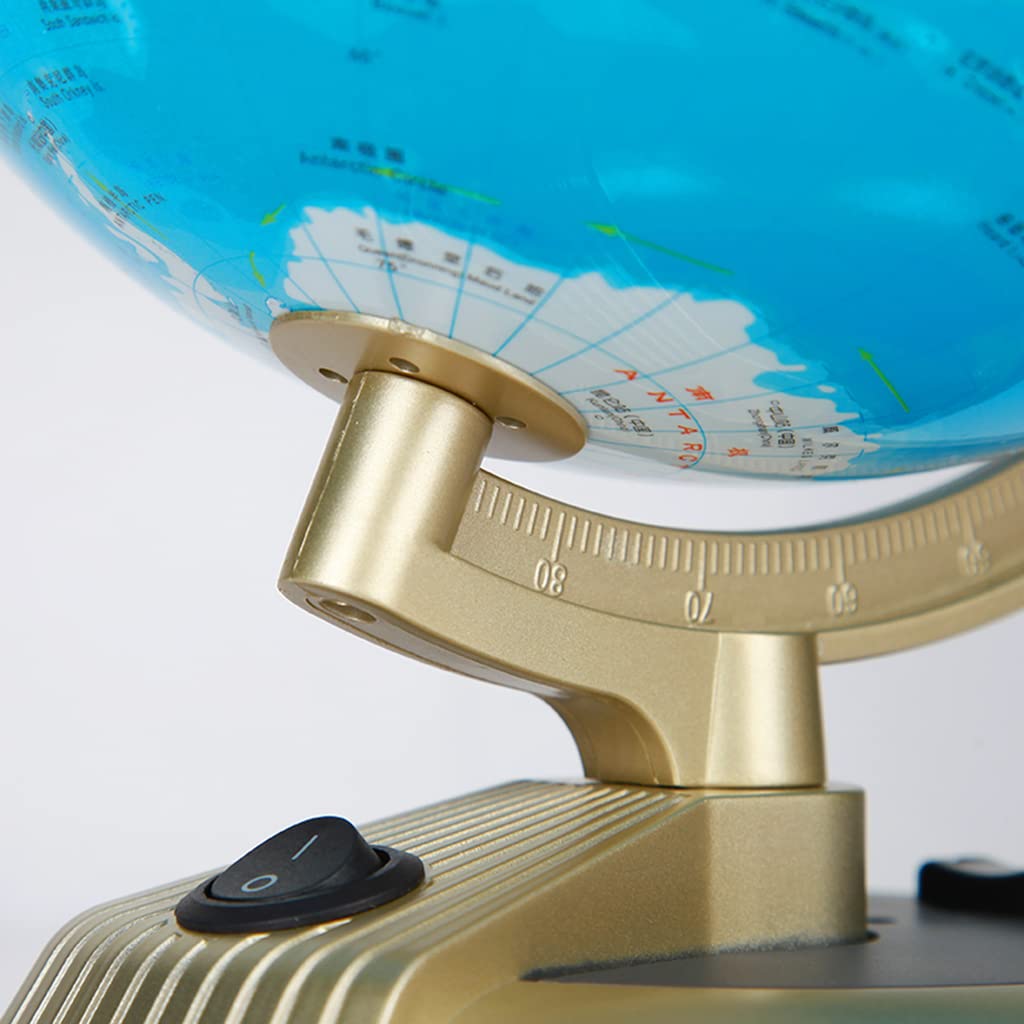 Le Globe Le Plus Pratique 20 cm/7.87 "avec lumières Globes du Monde enseignement Standard Globes géographiques Chinois et Anglais pour Les étudiants et Les Enfants Cadeaux de Puzzle Inspirants