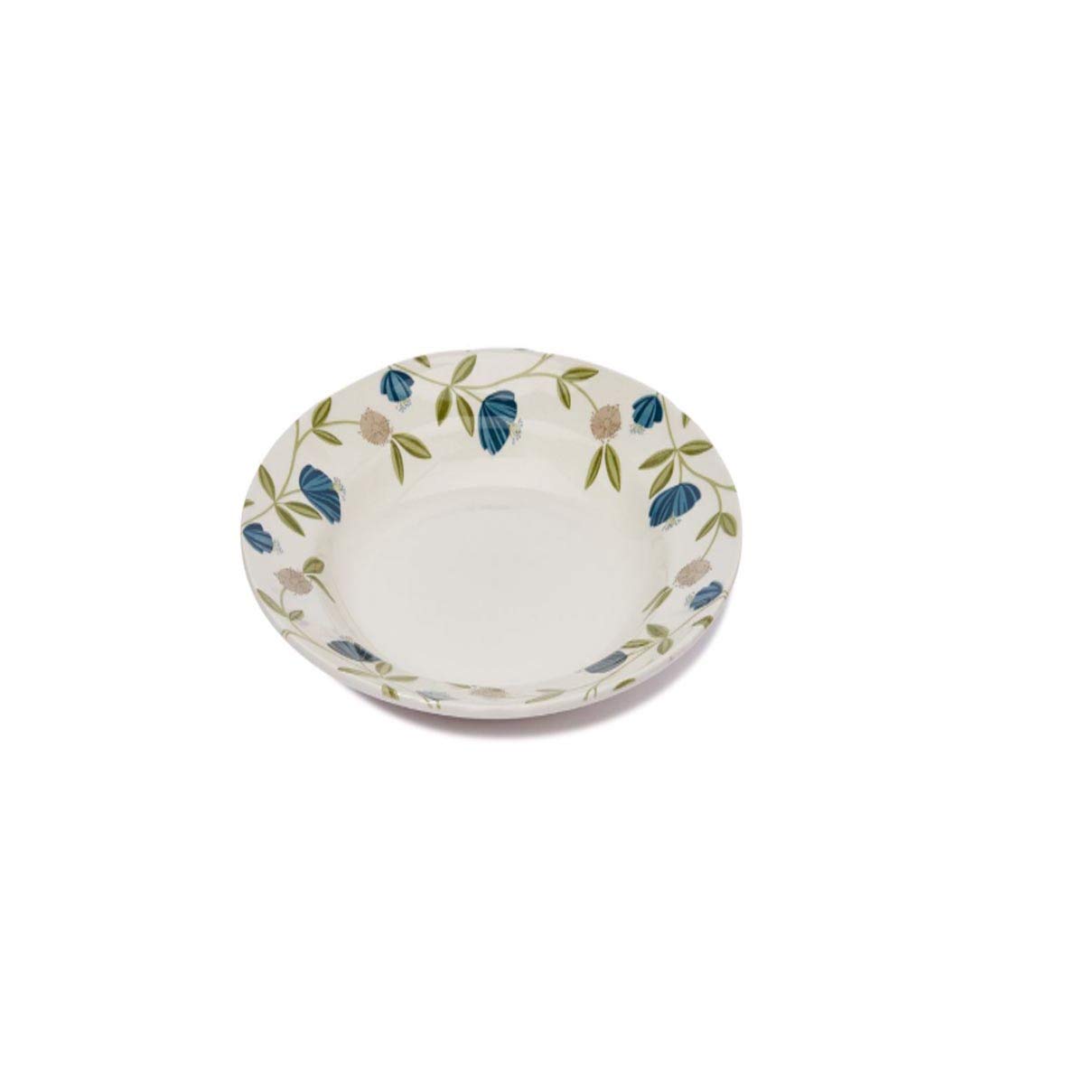 Claytanelegant floral 1pc multicolor round earthenware