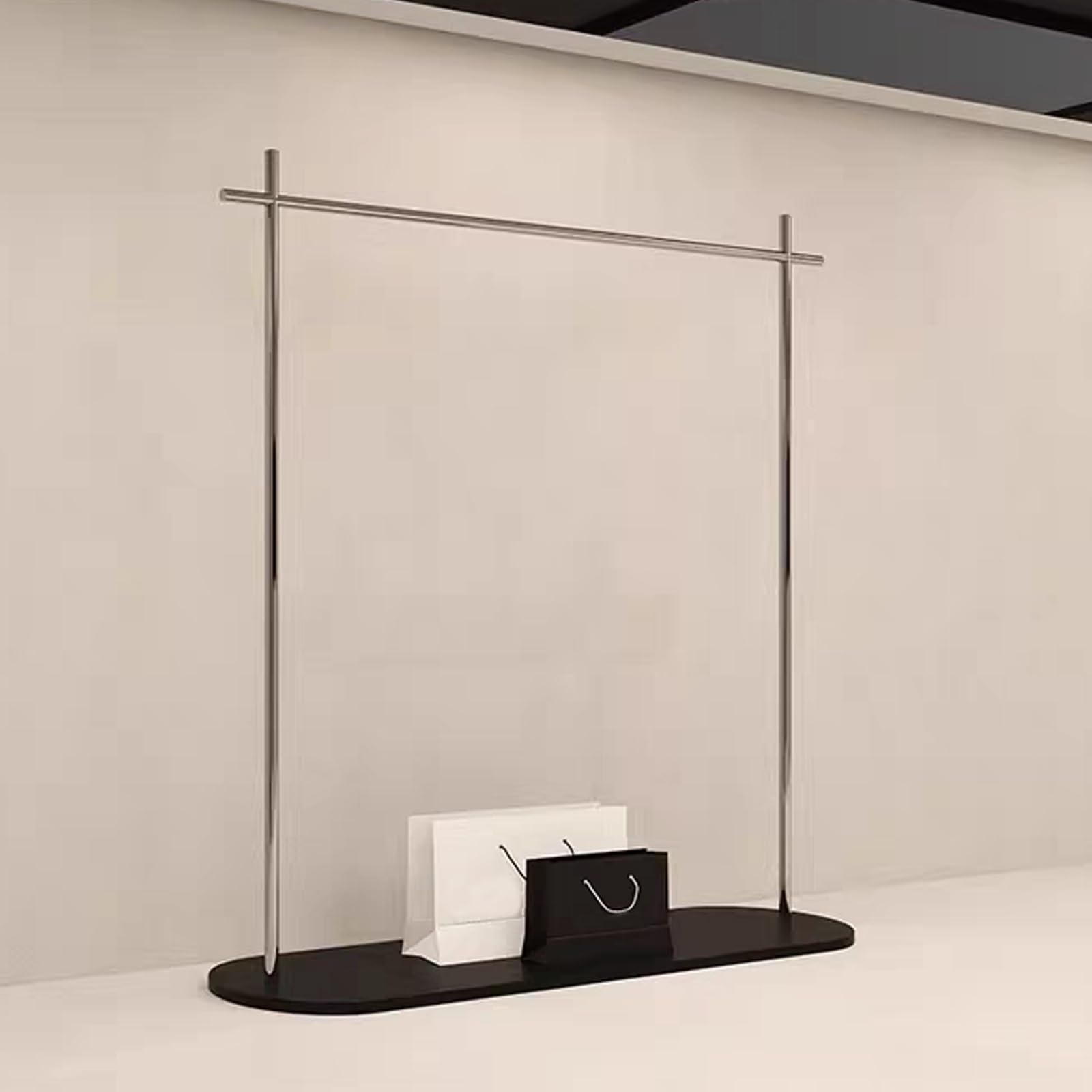 CYQQRDZSW Modern Garment Racks, Stainless Steel Clothing Rack, Heavy Duty Clothes Racks for Hanging Clothes, Suitable for Bedroom and Commercial(120cm/47in)