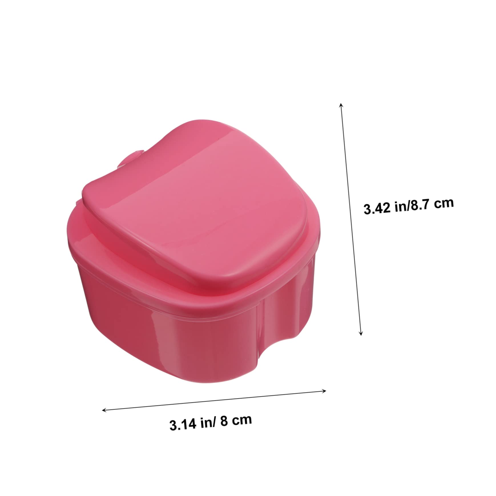PACKOVE 10pezzi Scatola Per Dentiere Di Contenitori Per Dentiere Portatili Facile Da Trasportare e Sicuro Design Compatto e Leggero Materiale Resistente e Durevole Per Viaggi e Uso