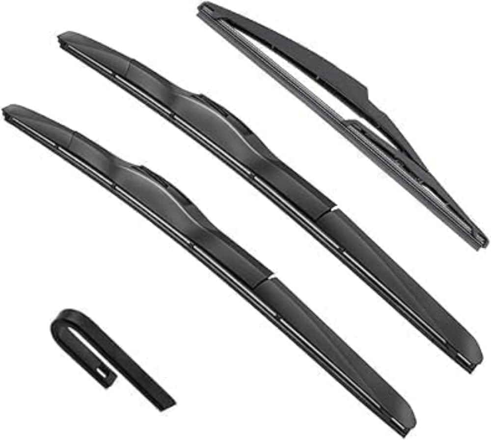 ANYANH Car Windscreen Wipers for Mitsubishi Outlander 2 2006-2012 24in+21in+12in, All-Weather Performance Front Rear Wiper Blades Set Wipers Replacement Kit