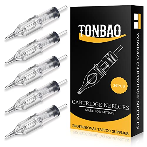 Cartridge Nadeln - TONBAO 20 Stück Cartridges Nadeln 5 Round Liner for Machine Pen(1005RL) Cover