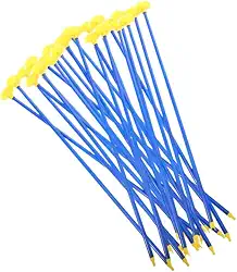 Totority 12 flechas portáteis de treinamento com ventosas para jogos seguros ao ar livre para vínculo familiar e desenvolvimento de habilidades