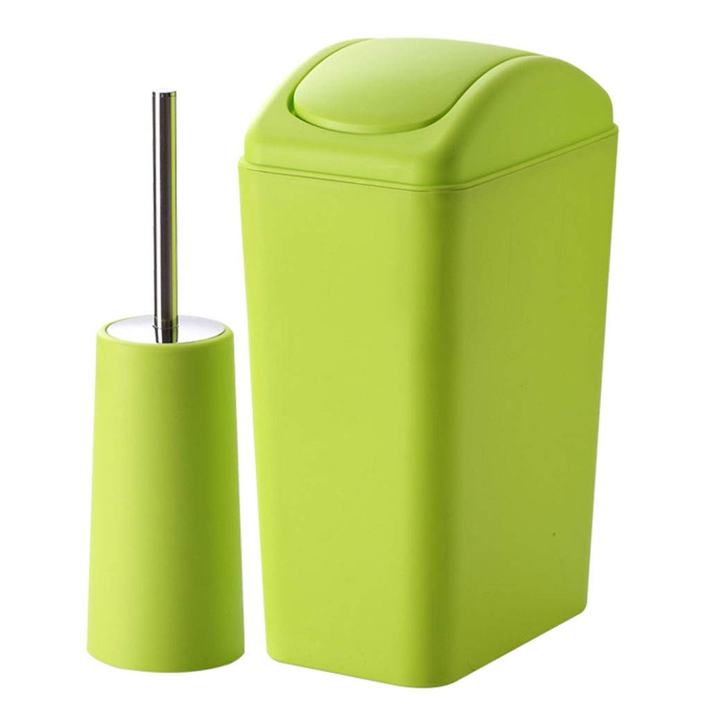 Cubo de basura con tapa batiente para evitar olores en baño y dormitorio