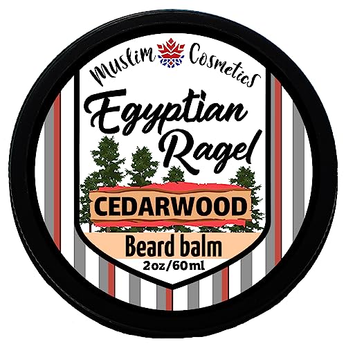 Cedarwood Beard BALM | 100% Natural | Argan oil | Mango Butter | Organic Calendula | Natural Conditioning hair butter || Made in Canada - Muslim Cosmetics - Egyptian Ragel Balm 2oz