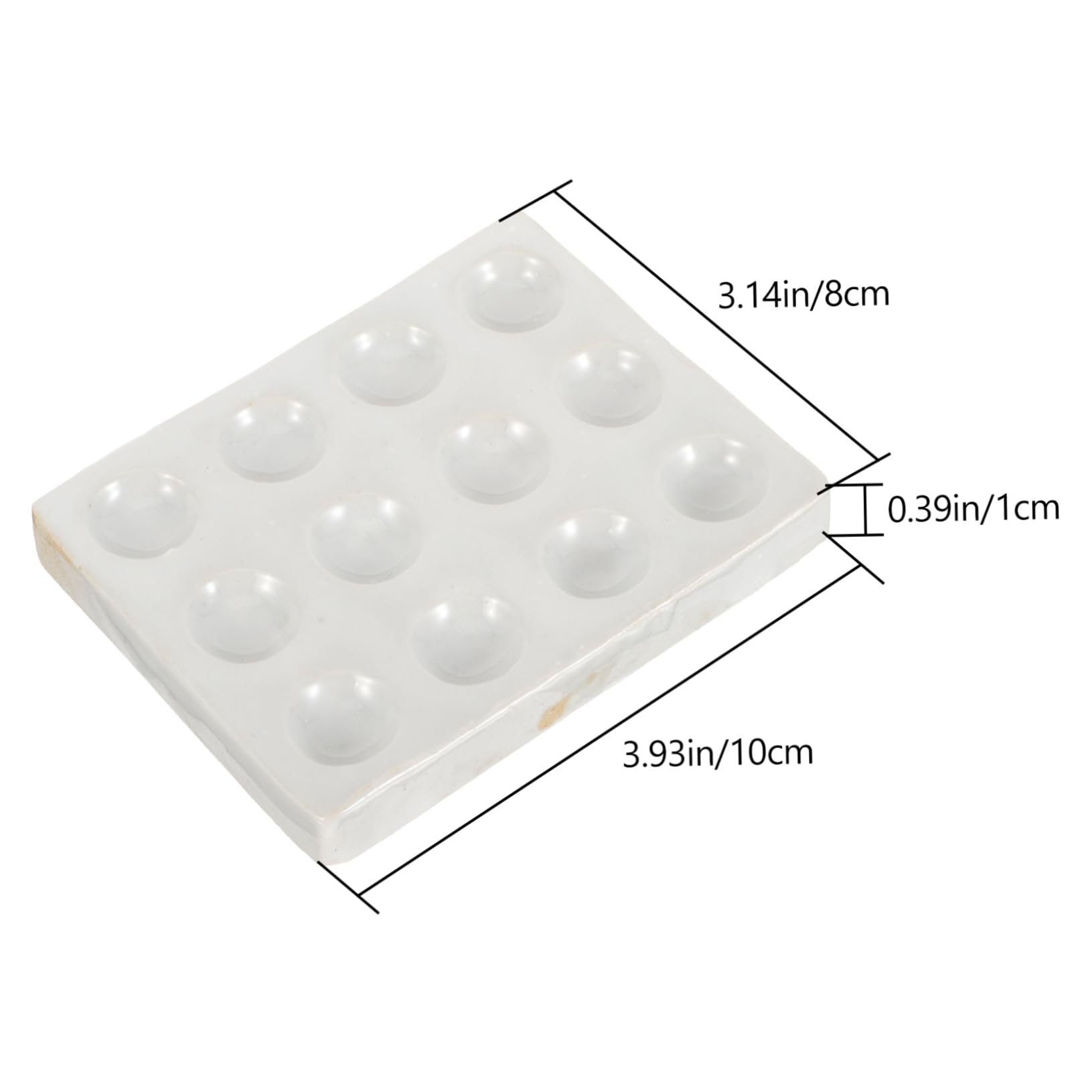BELLIFFY Ceramic Plates Set 2 Pcs 12 Holes Scientific Lab Experiment Chemical Testing Reaction Plate