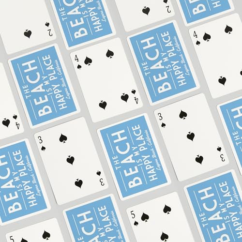 Laguna Beach, California, Baraja de 52 cartas tamaño póker miniatura 4