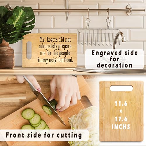 Tabla de Cortar Divertida de Bambú, Decoración para Cocina, Regalo para Inauguración de Casa, Regalos Divertidos para Vecinos, Amigos y Familia miniatura 2